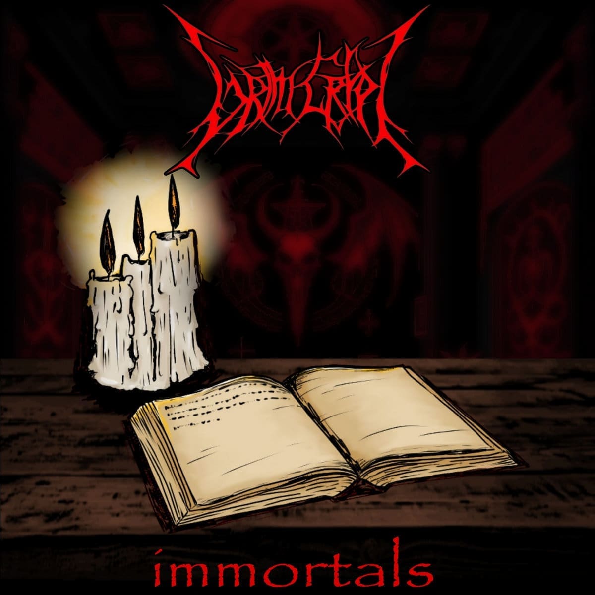 Grim Crypt — Immortals cover