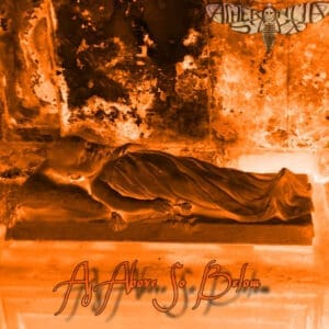 Acherontia Styx album cover—glyph of mirrored torment and ritual distortion, links to As Above So Below review