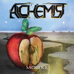 Alchemist album cover—glyph of transmuted offering and ritual distortion, links to Sacrifice review