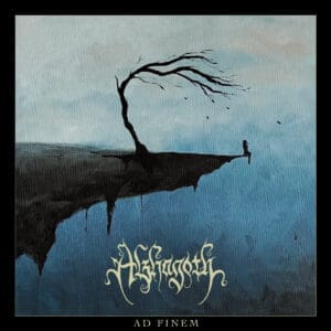 Alzhagoth album cover—glyph of terminal distortion and ritual finality, links to Ad Finem review