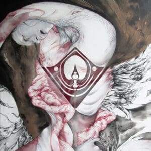 Eccentric Pendulum album cover—glyph of inverted perception and ritual distortion, links to Perspectiva Invertalis review