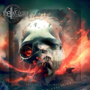 Low Levels of Serotonin album cover—fractal glyph of emotional collapse, links to mythic review of ritualised dissolution