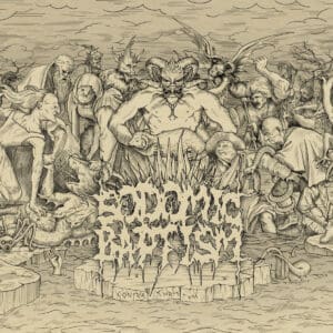 Sodomic Baptism album cover—glyph of infernal desecration and ritual distortion, links to Contra Christum review