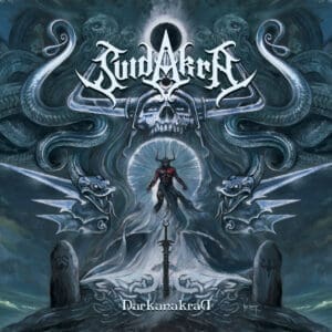 Suidakra album cover—mirrored glyph of Celtic distortion, links to mythic review of ritualised legacy
