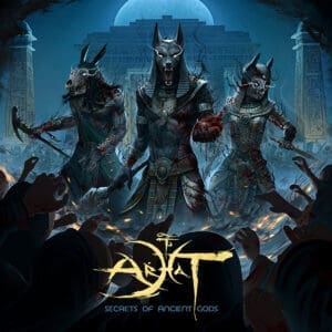 Arhat album cover—glyph of warbound mythology and sacred distortion, links to Secrets of Ancient Gods review