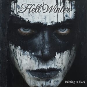 Hell Winter album cover—glyph of frostbitten distortion and monochrome invocation, links to Painting in Black review