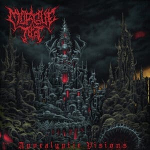 Morgue Meat album cover—glyph of necrotic prophecy and ceremonial decay, links to Apocalyptic Visions review