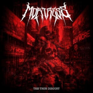 Mortress album cover—glyph of visceral revulsion and ceremonial decay, links to The True Disgust review