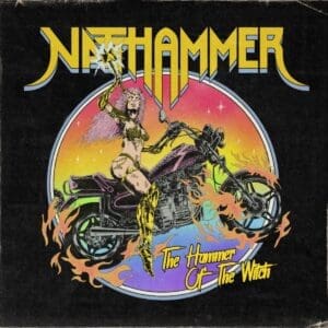 Natthammer album cover—glyph of arcane force and witchbound invocation, links to The Hammer of the Witch review