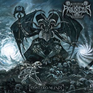 Provectus album cover—glyph of future decay and ceremonial distortion, links to Postero Mundi review