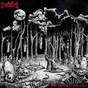 Tenebrosidad album cover—glyph of psychological torment and Latin American distortion, links to Cruel juego de la conciencia review