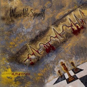 Waves Idle Symmetry album cover—glyph of ambient fracture and synthetic drift, links to Ametron review