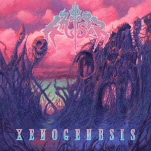 Whisper album cover—glyph of synthetic rebirth and mythic distortion, links to Xenogenesis review