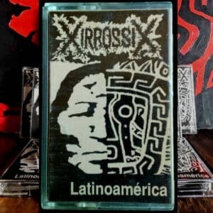 Xirrossix album cover—glyph of continental abrasion and ritual resistance, links to Latinoamerica review