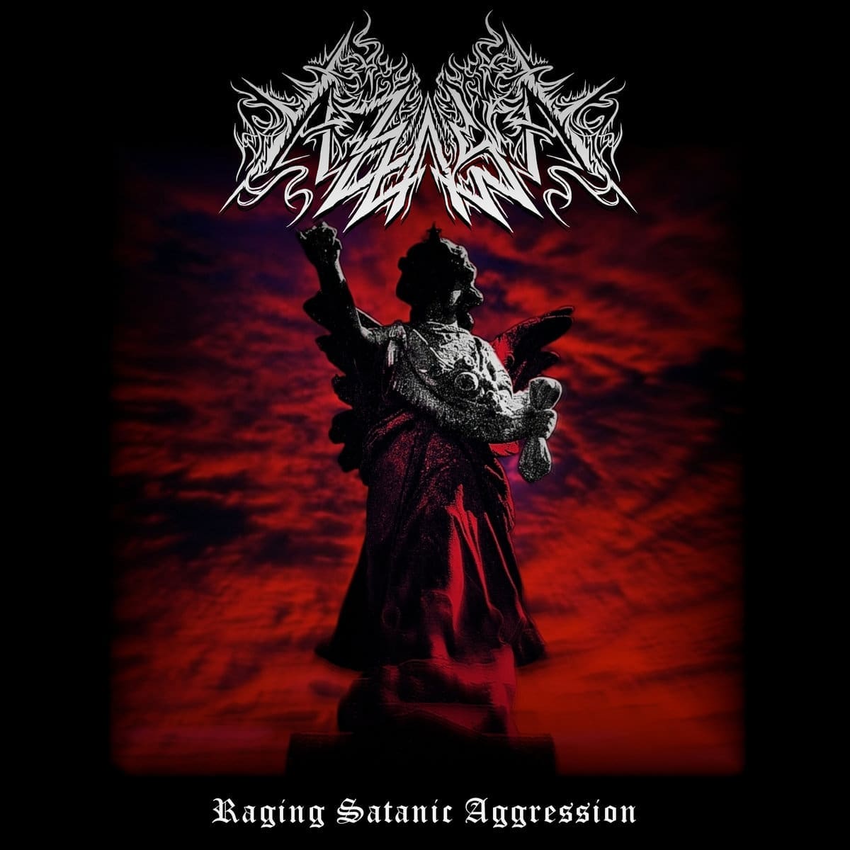 Azzaya — Raging Satanic Aggression cover