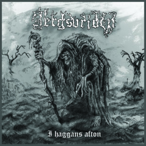 Bergsvriden album cover—folkloric glyph of swamp rot and mythic decay, links to I Häggans Afton review