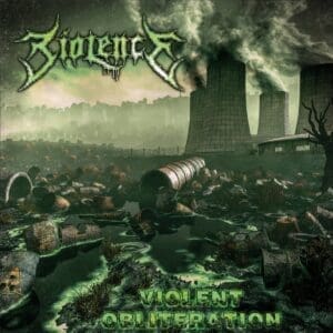 Biolence album cover—glyph of sonic annihilation and ritual fury, links to Violent Obliteration review