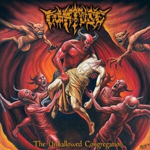Comatose album cover—glyph of ritual paralysis and unhallowed assembly, links to The Unhallowed Congregation review