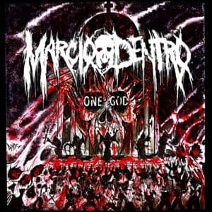 Marcio Dentro album cover—glyph of spiritual distortion and ritual unity, links to One God review