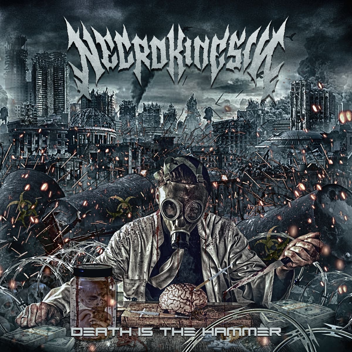 Necrokinesis — Death Is The Hammer album cover