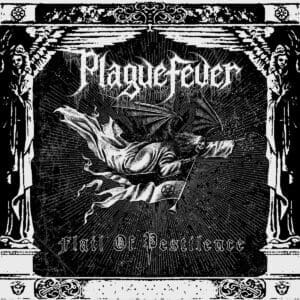 Plaguefever album cover—glyph of pestilential wrath and sonic contagion, links to Flail of Pestilence review