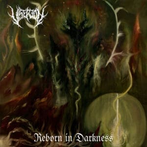 Viserion album cover—glyph of draconic rebirth and blackened descent, links to Reborn In Darkness review
