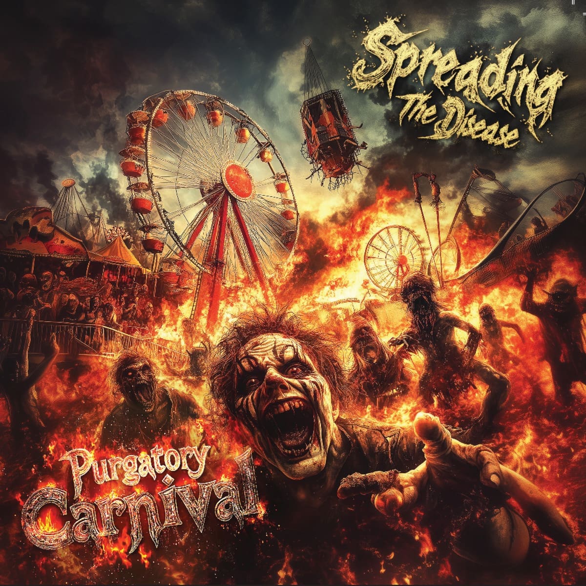 Spreading The Disease - Purgatory Carnival Album Cover Cover
